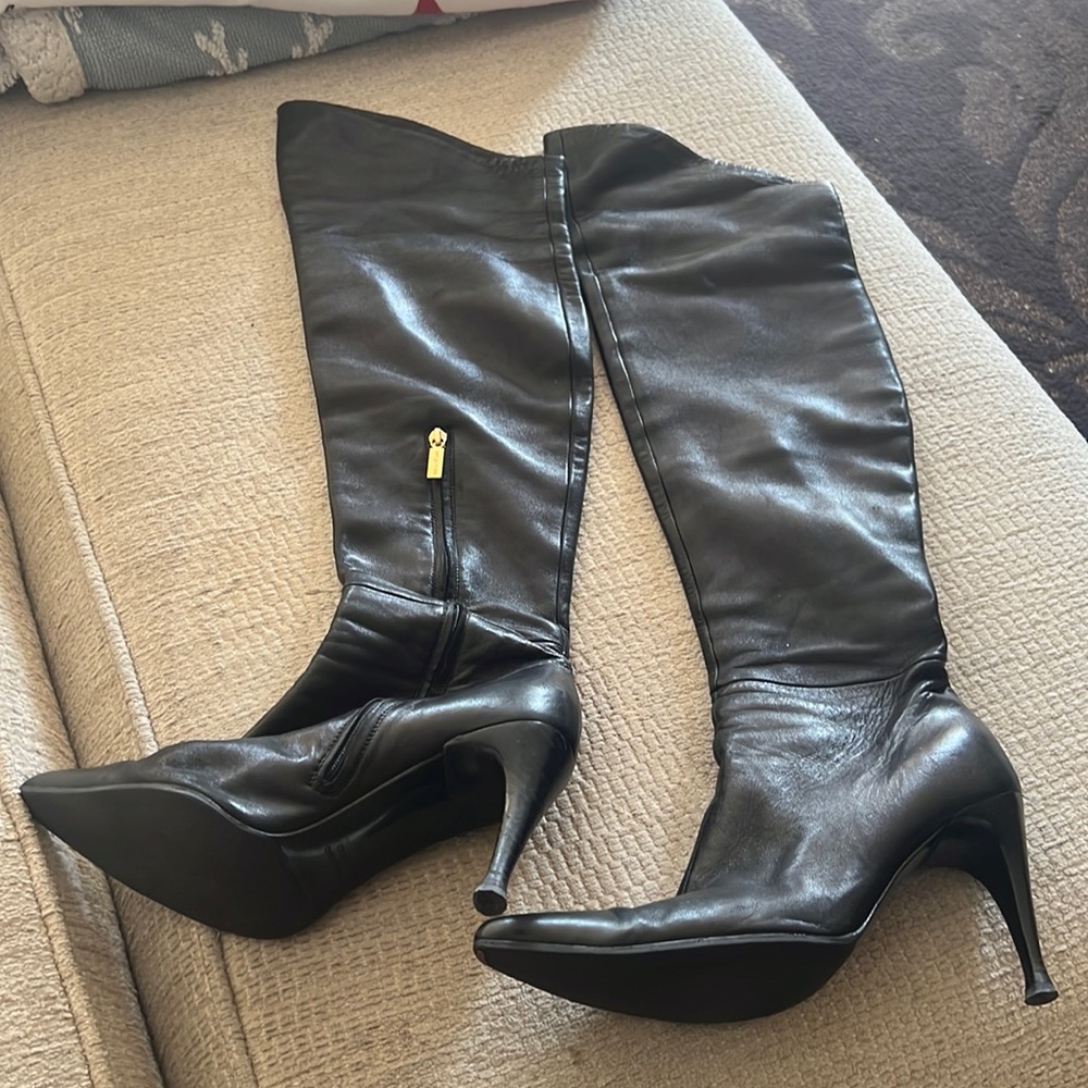 Sergio Rossi Italian Leather OTK boots